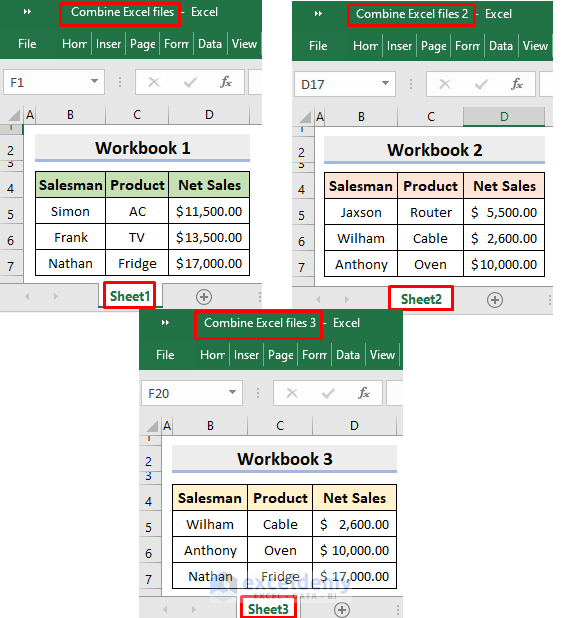 9 Steps To Combine Multiple Excel Files In 1 Minute Excel Tips 9 Steps To Combine Multiple Excel Files In 1 Minute Excel Tips
