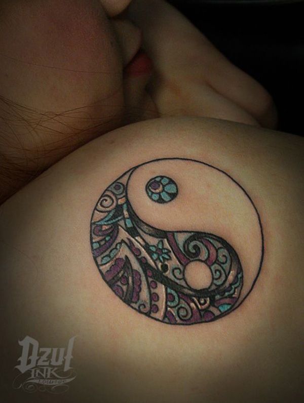 Colored Yin Yang Tattoo Tattoos Designs Colored Yin Yang Tattoo Tattoos Designs