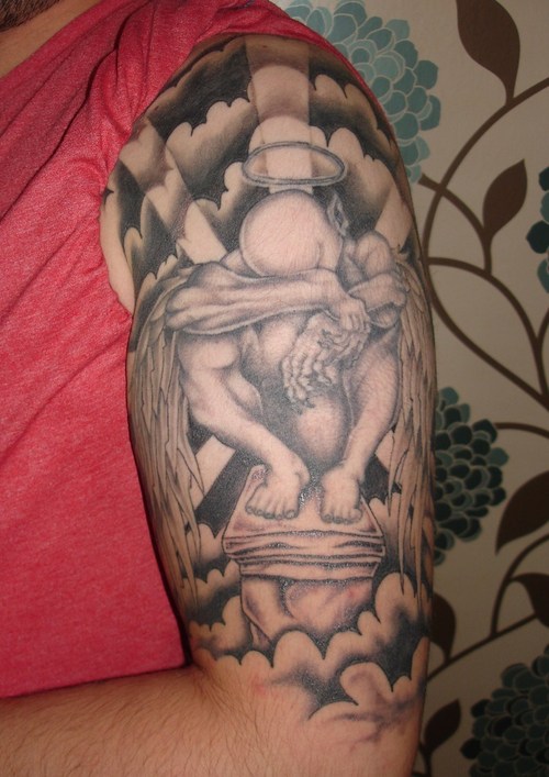 Half Sleeve Cloud Tattoo Designs Half Sleeve Cloud Tattoo Designs