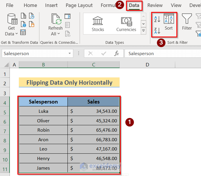 How To Flip Data In Excel Chart 5 Easy Methods Exceldemy How To Flip Data In Excel Chart 5 Easy Methods Exceldemy