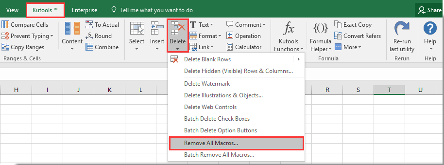 How To Remove Macros From Excel