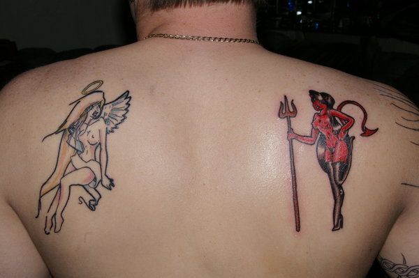 Pin On Tattoos Angel Devil Designs Pin On Tattoos Angel Devil Designs